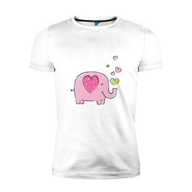Мужская футболка премиум с принтом Слоненок в Курске, 92% хлопок, 8% лайкра | приталенный силуэт, круглый вырез ворота, длина до линии бедра, короткий рукав | 14 | 14февраля | elephant | happy | happyvalentine | love | valentinesday | деньвсехвлюбленных | деньсвятоговалентина | любовь | мило | нежно | праздник | рисунок | сердца | сердце | слоненок