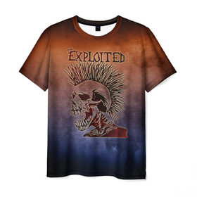 Мужская футболка 3D с принтом The Exploited в Курске, 100% полиэфир | прямой крой, круглый вырез горловины, длина до линии бедер | band | metal | music | rock | the exploited | атрибутика | группа | метал | музыка | рок