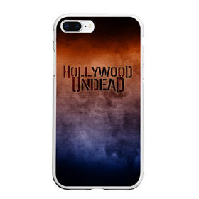 Чехол для iPhone 7Plus/8 Plus матовый с принтом Hollywood Undead в Курске, Силикон | Область печати: задняя сторона чехла, без боковых панелей | band | hollywood undead | metal | music | rock | атрибутика | группа | метал | музыка | рок