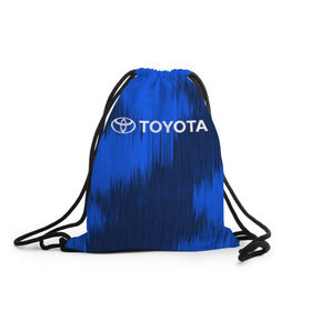 Рюкзак-мешок 3D с принтом Toyota в Курске, 100% полиэстер | плотность ткани — 200 г/м2, размер — 35 х 45 см; лямки — толстые шнурки, застежка на шнуровке, без карманов и подкладки | Тематика изображения на принте: 