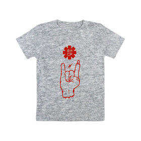 Детская футболка хлопок с принтом Коза Red Hot Chili Peppers в Курске, 100% хлопок | круглый вырез горловины, полуприлегающий силуэт, длина до линии бедер | Тематика изображения на принте: red hot chili peppers | rhcp | перцы | ред хот чили пепперс | рхчп | рэд