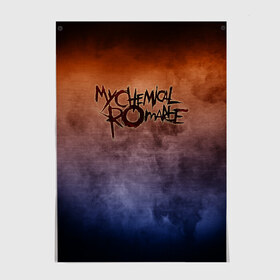 Постер с принтом My Chemical Romance в Курске, 100% бумага
 | бумага, плотность 150 мг. Матовая, но за счет высокого коэффициента гладкости имеет небольшой блеск и дает на свету блики, но в отличии от глянцевой бумаги не покрыта лаком | band | metal | music | my chemical romance | rock | атрибутика | группа | метал | музыка | рок