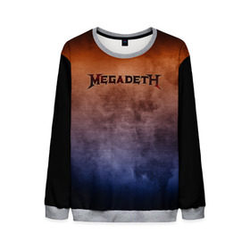 Мужской свитшот 3D с принтом Megadeth в Курске, 100% полиэстер с мягким внутренним слоем | круглый вырез горловины, мягкая резинка на манжетах и поясе, свободная посадка по фигуре | band | megadeth | metal | music | rock | атрибутика | группа | метал | музыка | рок