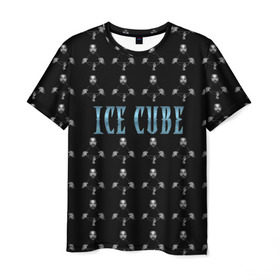 Мужская футболка 3D с принтом Ice Cube в Курске, 100% полиэфир | прямой крой, круглый вырез горловины, длина до линии бедер | hip hop | hiphop | ice cube | mc | n.w.a | rap | айс | гангса | джексон | западное побережье | куб | кубе | кубик льда | кьюб | мс | о ши | оши | реп | репер | речитатив | рэп | рэпер | хип | хипхоп | хоп