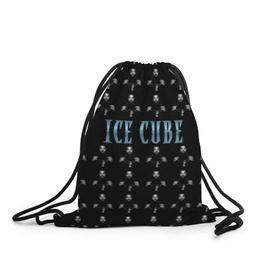 Рюкзак-мешок 3D с принтом Ice Cube в Курске, 100% полиэстер | плотность ткани — 200 г/м2, размер — 35 х 45 см; лямки — толстые шнурки, застежка на шнуровке, без карманов и подкладки | hip hop | hiphop | ice cube | mc | n.w.a | rap | айс | гангса | джексон | западное побережье | куб | кубе | кубик льда | кьюб | мс | о ши | оши | реп | репер | речитатив | рэп | рэпер | хип | хипхоп | хоп