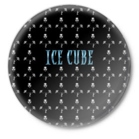 Значок с принтом Ice Cube в Курске,  металл | круглая форма, металлическая застежка в виде булавки | Тематика изображения на принте: hip hop | hiphop | ice cube | mc | n.w.a | rap | айс | гангса | джексон | западное побережье | куб | кубе | кубик льда | кьюб | мс | о ши | оши | реп | репер | речитатив | рэп | рэпер | хип | хипхоп | хоп