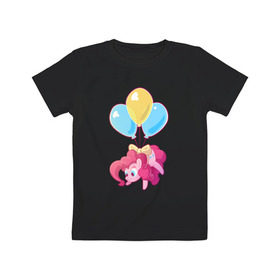 Детская футболка хлопок с принтом Chibi Pinkie Pie в Курске, 100% хлопок | круглый вырез горловины, полуприлегающий силуэт, длина до линии бедер | Тематика изображения на принте: cartoon | chibi | fim | mlp | mult | my little pony | pinkie | pinkie pie | pony | млп | пинки пай | пони