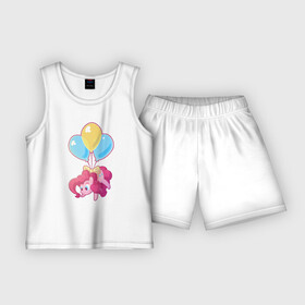 Детская пижама с шортами хлопок с принтом Chibi Pinkie Pie в Курске,  |  | cartoon | chibi | fim | mlp | mult | my little pony | pinkie | pinkie pie | pony | млп | пинки пай | пони