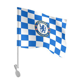 Флаг для автомобиля с принтом FC Chelsea в Курске, 100% полиэстер | Размер: 30*21 см | chelsea | england | football | logo | london | sport | англия | лига | лого | спорт | фк | футбол | футбольный клуб | челси | эмблема