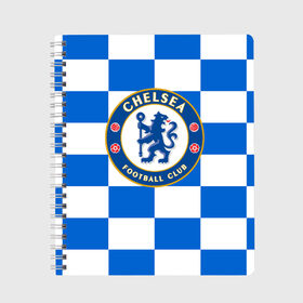 Тетрадь с принтом FC Chelsea в Курске, 100% бумага | 48 листов, плотность листов — 60 г/м2, плотность картонной обложки — 250 г/м2. Листы скреплены сбоку удобной пружинной спиралью. Уголки страниц и обложки скругленные. Цвет линий — светло-серый
 | chelsea | england | football | logo | london | sport | англия | лига | лого | спорт | фк | футбол | футбольный клуб | челси | эмблема