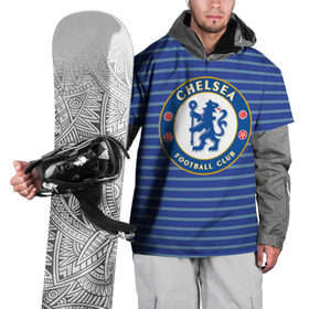 Накидка на куртку 3D с принтом Chelsea FC в Курске, 100% полиэстер |  | chelsea | england | football | logo | london | sport | англия | лига | лого | спорт | фк | футбол | футбольный клуб | челси | эмблема