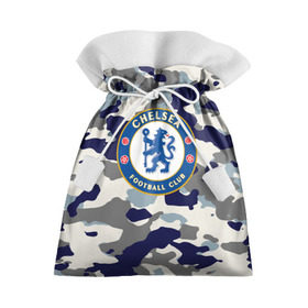 Подарочный 3D мешок с принтом FC Chelsea Camouflage в Курске, 100% полиэстер | Размер: 29*39 см | Тематика изображения на принте: 