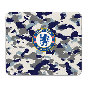 Коврик прямоугольный с принтом FC Chelsea Camouflage в Курске, натуральный каучук | размер 230 х 185 мм; запечатка лицевой стороны | 