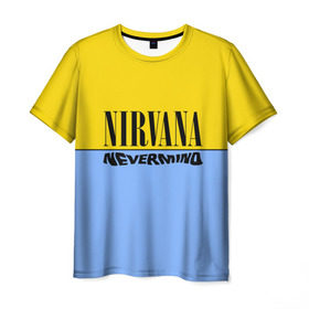 Мужская футболка 3D с принтом Nirvana nevermino в Курске, 100% полиэфир | прямой крой, круглый вырез горловины, длина до линии бедер | Тематика изображения на принте: cobain | kurt | nevermino | nirvana | альтернативный | гранж | грол | группа | дональд | кобейн | курт | музыка | надпись | нервана | нирвана | новоселич | певец | рок | смайл | смайлик | солист
