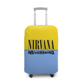 Чехол для чемодана 3D с принтом Nirvana nevermino в Курске, 86% полиэфир, 14% спандекс | двустороннее нанесение принта, прорези для ручек и колес | cobain | kurt | nevermino | nirvana | альтернативный | гранж | грол | группа | дональд | кобейн | курт | музыка | надпись | нервана | нирвана | новоселич | певец | рок | смайл | смайлик | солист