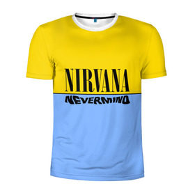 Мужская футболка 3D спортивная с принтом Nirvana nevermino в Курске, 100% полиэстер с улучшенными характеристиками | приталенный силуэт, круглая горловина, широкие плечи, сужается к линии бедра | cobain | kurt | nevermino | nirvana | альтернативный | гранж | грол | группа | дональд | кобейн | курт | музыка | надпись | нервана | нирвана | новоселич | певец | рок | смайл | смайлик | солист