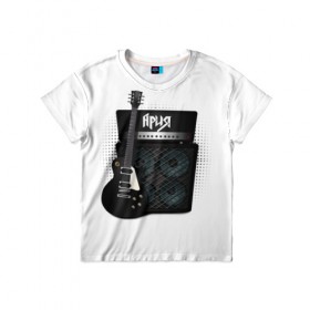 Детская футболка 3D с принтом Ария в Курске, 100% гипоаллергенный полиэфир | прямой крой, круглый вырез горловины, длина до линии бедер, чуть спущенное плечо, ткань немного тянется | aria | band | metal | music | rock | ария | атрибутика | метал | музыка | рок