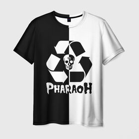 Мужская футболка 3D с принтом Pharaoh в Курске, 100% полиэфир | прямой крой, круглый вырез горловины, длина до линии бедер | pharaoh | rap | голубин | реп | рэп | фараон | фристайл | хип хоп | хипхоп