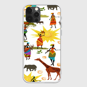 Чехол для iPhone 12 Pro Max с принтом Африканский континет в Курске, Силикон |  | afrika | pattern | африка | африканские мотивы | африканские узоры | солнце | узор | этника | южный континент