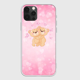 Чехол для iPhone 12 Pro Max с принтом Мишки в Курске, Силикон |  | angel | heart | love | valentines day | амур | ангел | бабочки | купидон | любовь | медведь | сердце