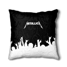 Подушка 3D с принтом Metallica в Курске, наволочка – 100% полиэстер, наполнитель – холлофайбер (легкий наполнитель, не вызывает аллергию). | состоит из подушки и наволочки. Наволочка на молнии, легко снимается для стирки | metallica | группа | джеймс хэтфилд | кирк хэмметт | ларс ульрих | метал | металика | металлика | миталика | музыка | роберт трухильо | рок | трэш | трэшметал | хард | хардрок | хеви | хевиметал