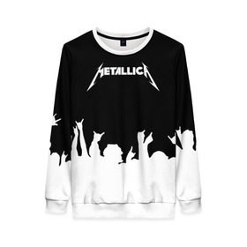 Женский свитшот 3D с принтом Metallica в Курске, 100% полиэстер с мягким внутренним слоем | круглый вырез горловины, мягкая резинка на манжетах и поясе, свободная посадка по фигуре | metallica | группа | джеймс хэтфилд | кирк хэмметт | ларс ульрих | метал | металика | металлика | миталика | музыка | роберт трухильо | рок | трэш | трэшметал | хард | хардрок | хеви | хевиметал