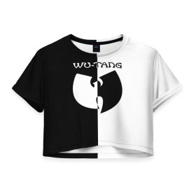 Женская футболка 3D укороченная с принтом Wu-Tang Clan в Курске, 100% полиэстер | круглая горловина, длина футболки до линии талии, рукава с отворотами | clan | ghostface killah | gza | raekwon | rap | the rza | wu tang | wutang | восточный | ву | вутан | вутанг | гангста | клан | реп | репак | рэп | тан | танг | хип хоп | хипхоп