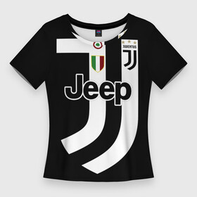 Женская футболка 3D Slim с принтом Juventus FIFA Edition в Курске,  |  | champions | championship | collection | fifa | italy | jeep | juventus | league | seria a | италия | лига | серия а | фифа | чемпионов | ювентус