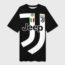 Платье-футболка 3D с принтом Juventus FIFA Edition в Курске,  |  | champions | championship | collection | fifa | italy | jeep | juventus | league | seria a | италия | лига | серия а | фифа | чемпионов | ювентус