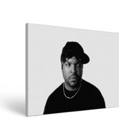 Холст прямоугольный с принтом Ice Cube в Курске, 100% ПВХ |  | cube | hiphop | ice | legend | nwa | rap | рэп