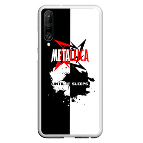 Чехол для Honor P30 с принтом Until it sleeps Metallica в Курске, Силикон | Область печати: задняя сторона чехла, без боковых панелей | metallica | группа | джеймс хэтфилд | кирк хэмметт | ларс ульрих | м | метал | металика | металлика | миталика | музыка | роберт трухильо | рок | трэш | трэшметал | хард | хардрок | хеви | хевиметал