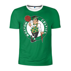 Мужская футболка 3D спортивная с принтом Boston Celtics в Курске, 100% полиэстер с улучшенными характеристиками | приталенный силуэт, круглая горловина, широкие плечи, сужается к линии бедра | boston | boston celtics | celtics | nba | баскетбол | бостон | нба | селтикс