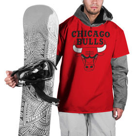 Накидка на куртку 3D с принтом Chicago Bulls в Курске, 100% полиэстер |  | bulls | chicago | chicago bulls | nba | баскетбол | буллз | нба | чикаго буллз