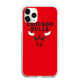 Чехол для iPhone 11 Pro матовый с принтом Chicago Bulls в Курске, Силикон |  | bulls | chicago | chicago bulls | nba | баскетбол | буллз | нба | чикаго буллз