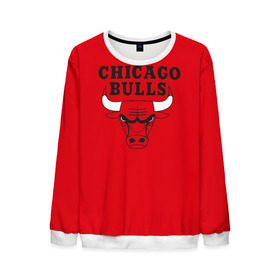Мужской свитшот 3D с принтом Chicago Bulls в Курске, 100% полиэстер с мягким внутренним слоем | круглый вырез горловины, мягкая резинка на манжетах и поясе, свободная посадка по фигуре | bulls | chicago | chicago bulls | nba | баскетбол | буллз | нба | чикаго буллз