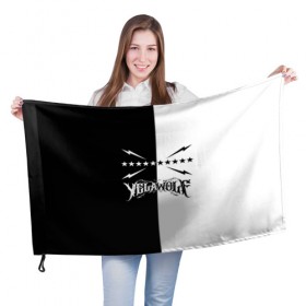 Флаг 3D с принтом Yelawolf в Курске, 100% полиэстер | плотность ткани — 95 г/м2, размер — 67 х 109 см. Принт наносится с одной стороны | 