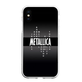 Чехол для iPhone XS Max матовый с принтом Участники группы Metallica в Курске, Силикон | Область печати: задняя сторона чехла, без боковых панелей | metallica | группа | джеймс хэтфилд | кирк хэмметт | ларс ульрих | метал | металика | металлика | миталика | музыка | роберт трухильо | рок | трэш | трэшметал | хард | хардрок | хеви | хевиметал