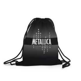 Рюкзак-мешок 3D с принтом Участники группы Metallica в Курске, 100% полиэстер | плотность ткани — 200 г/м2, размер — 35 х 45 см; лямки — толстые шнурки, застежка на шнуровке, без карманов и подкладки | metallica | группа | джеймс хэтфилд | кирк хэмметт | ларс ульрих | метал | металика | металлика | миталика | музыка | роберт трухильо | рок | трэш | трэшметал | хард | хардрок | хеви | хевиметал