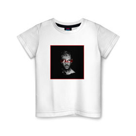 Детская футболка хлопок с принтом Lil Peep в Курске, 100% хлопок | круглый вырез горловины, полуприлегающий силуэт, длина до линии бедер | lil peep
lil
peep