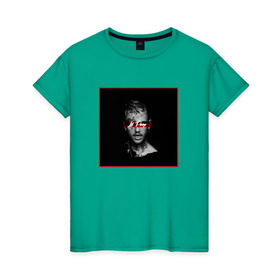 Женская футболка хлопок с принтом Lil Peep в Курске, 100% хлопок | прямой крой, круглый вырез горловины, длина до линии бедер, слегка спущенное плечо | lil peep
lil
peep