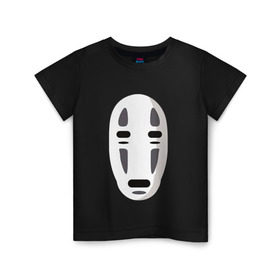 Детская футболка хлопок с принтом Безликий Бог Каонаси_2 в Курске, 100% хлопок | круглый вырез горловины, полуприлегающий силуэт, длина до линии бедер | аниме | миядзаки | унесенные призраками