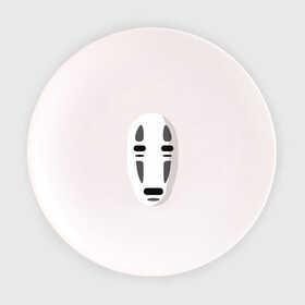 Тарелка 3D с принтом Безликий Бог Каонаси_2 в Курске, фарфор | диаметр - 210 мм
диаметр для нанесения принта - 120 мм | аниме | миядзаки | унесенные призраками