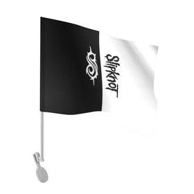 Флаг для автомобиля с принтом Slipknot в Курске, 100% полиэстер | Размер: 30*21 см | slipknot | альтернативный | грув | кори тейлор | крис фен | метал | музыка | ню | рок | слайпкнот | слипкнот | слипнот
