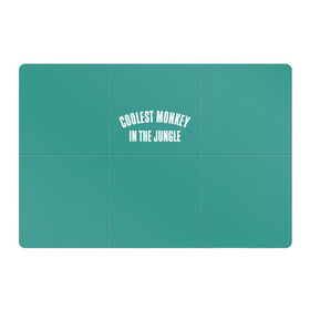 Магнитный плакат 3Х2 с принтом Coolest monkey in the jungle в Курске, Полимерный материал с магнитным слоем | 6 деталей размером 9*9 см | blackface | блэкфэйс | в джунглях | крутая | обезьяна | самая крутая обезьяна