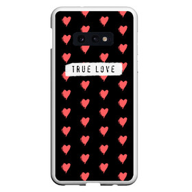 Чехол для Samsung S10E с принтом True Love в Курске, Силикон | Область печати: задняя сторона чехла, без боковых панелей | Тематика изображения на принте: 14 февраля | love | valentine | день святого валентина | любовь | сердечки