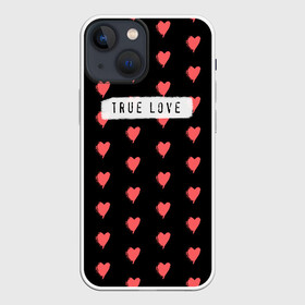 Чехол для iPhone 13 mini с принтом True Love в Курске,  |  | Тематика изображения на принте: 14 февраля | love | valentine | день святого валентина | любовь | сердечки