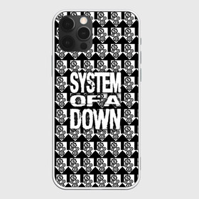 Чехол для iPhone 12 Pro с принтом System of a Down в Курске, силикон | область печати: задняя сторона чехла, без боковых панелей | soad | soil | system of a down | группа | дав | дарон малакян | джон долмаян | метал | ню | оф | рок | серж танкян | систем | соад | сод | соэд | шаво одаджян | э доун