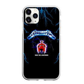 Чехол для iPhone 11 Pro Max матовый с принтом Metallica ride the lightning в Курске, Силикон |  | metallica | группа | джеймс хэтфилд | кирк хэмметт | ларс ульрих | метал | металика | металлика | миталика | музыка | роберт трухильо | рок | трэш | трэшметал | хард | хардрок | хеви | хевиметал