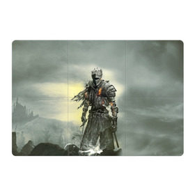 Магнитный плакат 3Х2 с принтом Dark Souls в Курске, Полимерный материал с магнитным слоем | 6 деталей размером 9*9 см | dark | souls | дракон | души | игра | лордран | темные