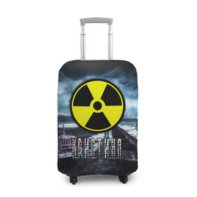 Чехол для чемодана 3D с принтом S.T.A.L.K.E.R. - КРИСТИНА в Курске, 86% полиэфир, 14% спандекс | двустороннее нанесение принта, прорези для ручек и колес | радиация | сталкер